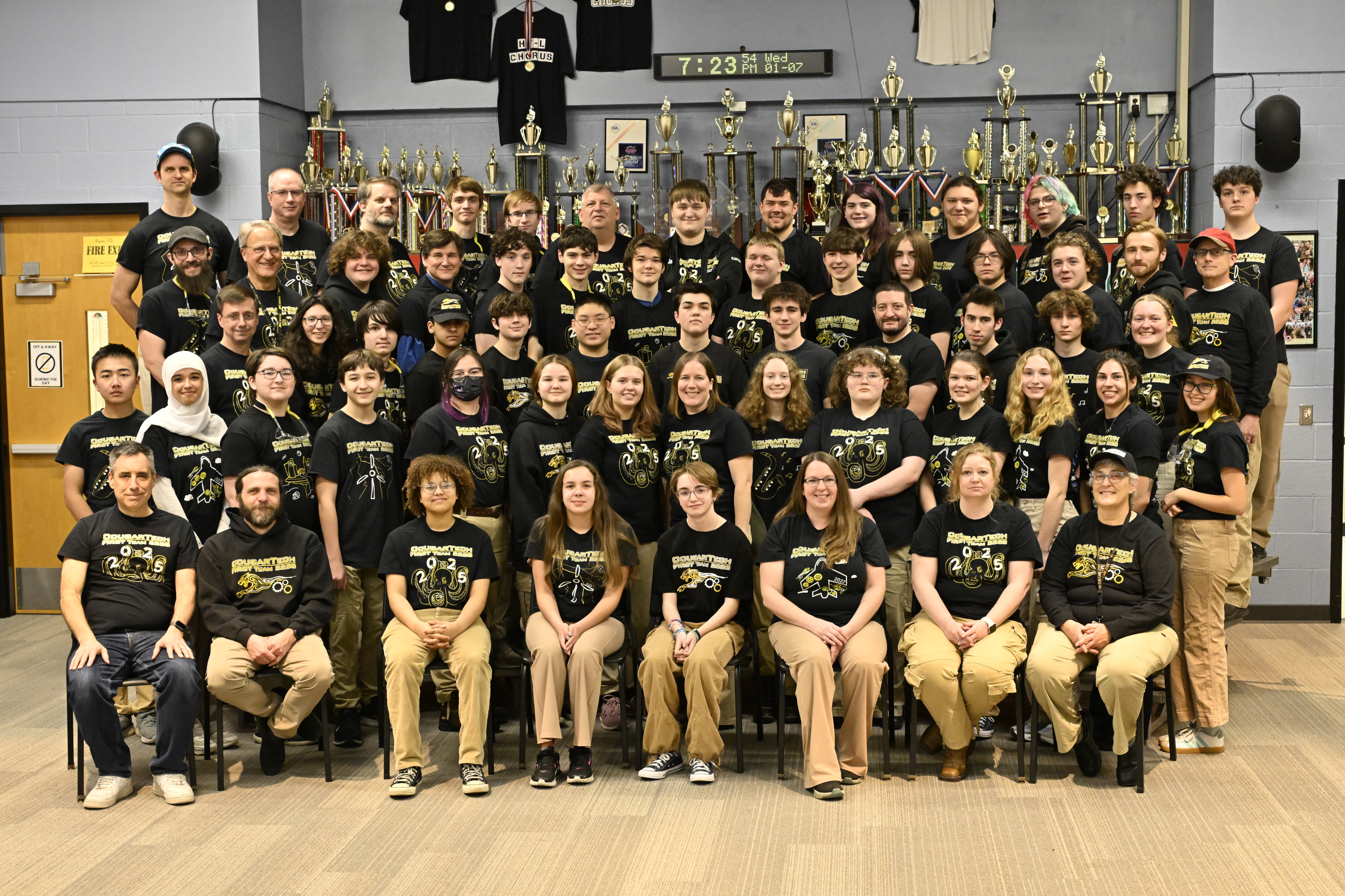 A picture of our entire team.